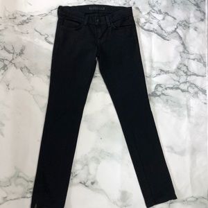 J Brand noir skinny jeans ankle zippers